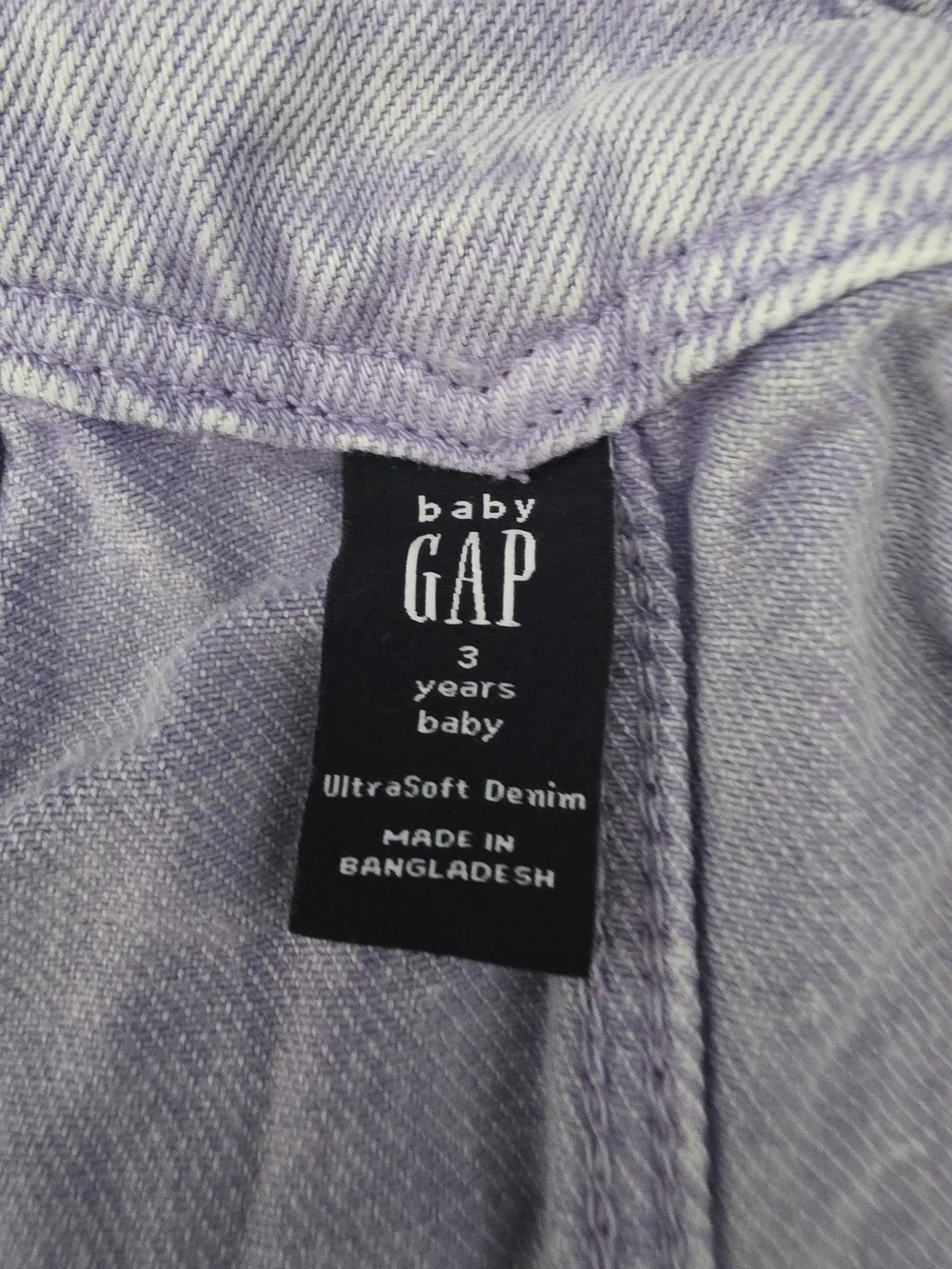 (VGUC) GAP / babyGAP UltraSoft Denim Skirtall - Warm Violet - Size: 3T / 3 years